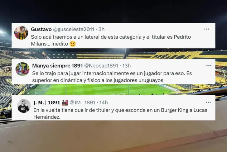 Comentarios de los hinchas de Peñarol sobre Byron Castillo