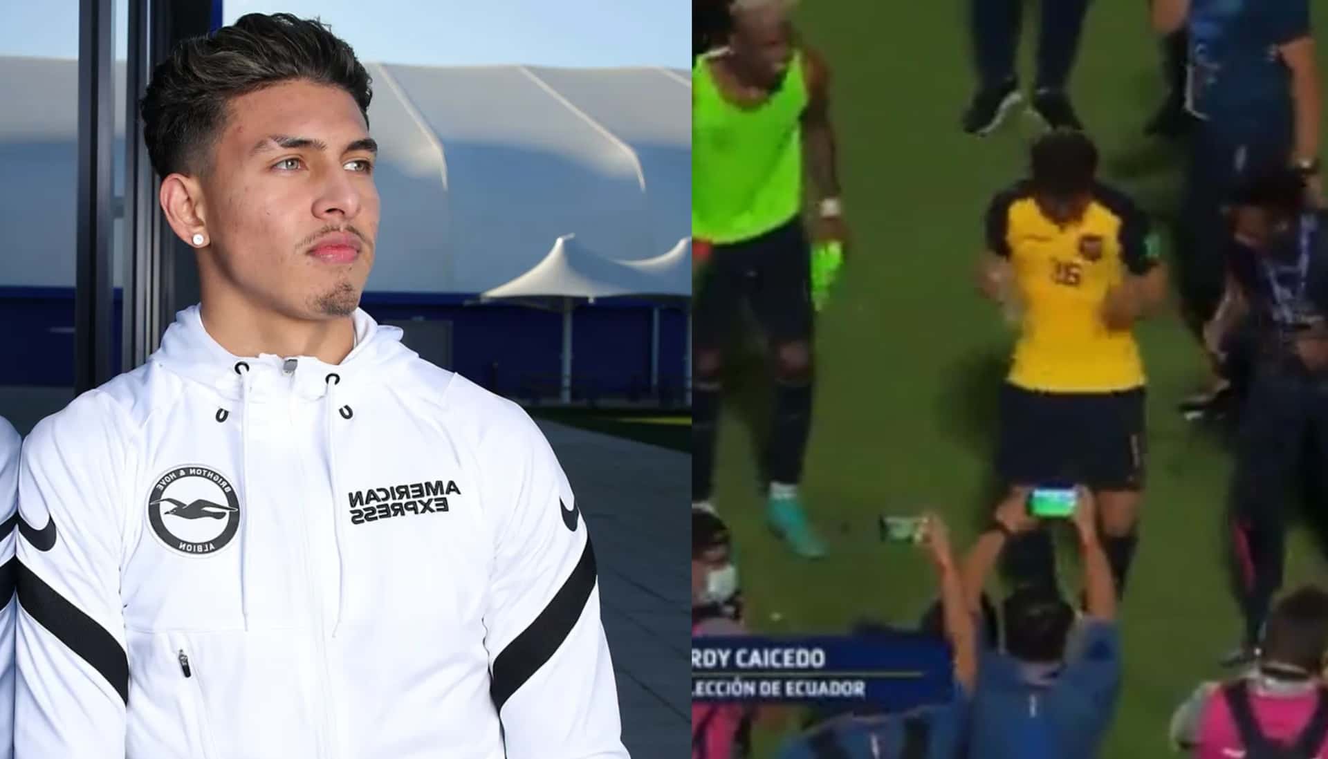 A Jeremy Sarmiento se le metió el espíritu ecuatoriano y bailó en el estadio Monumental