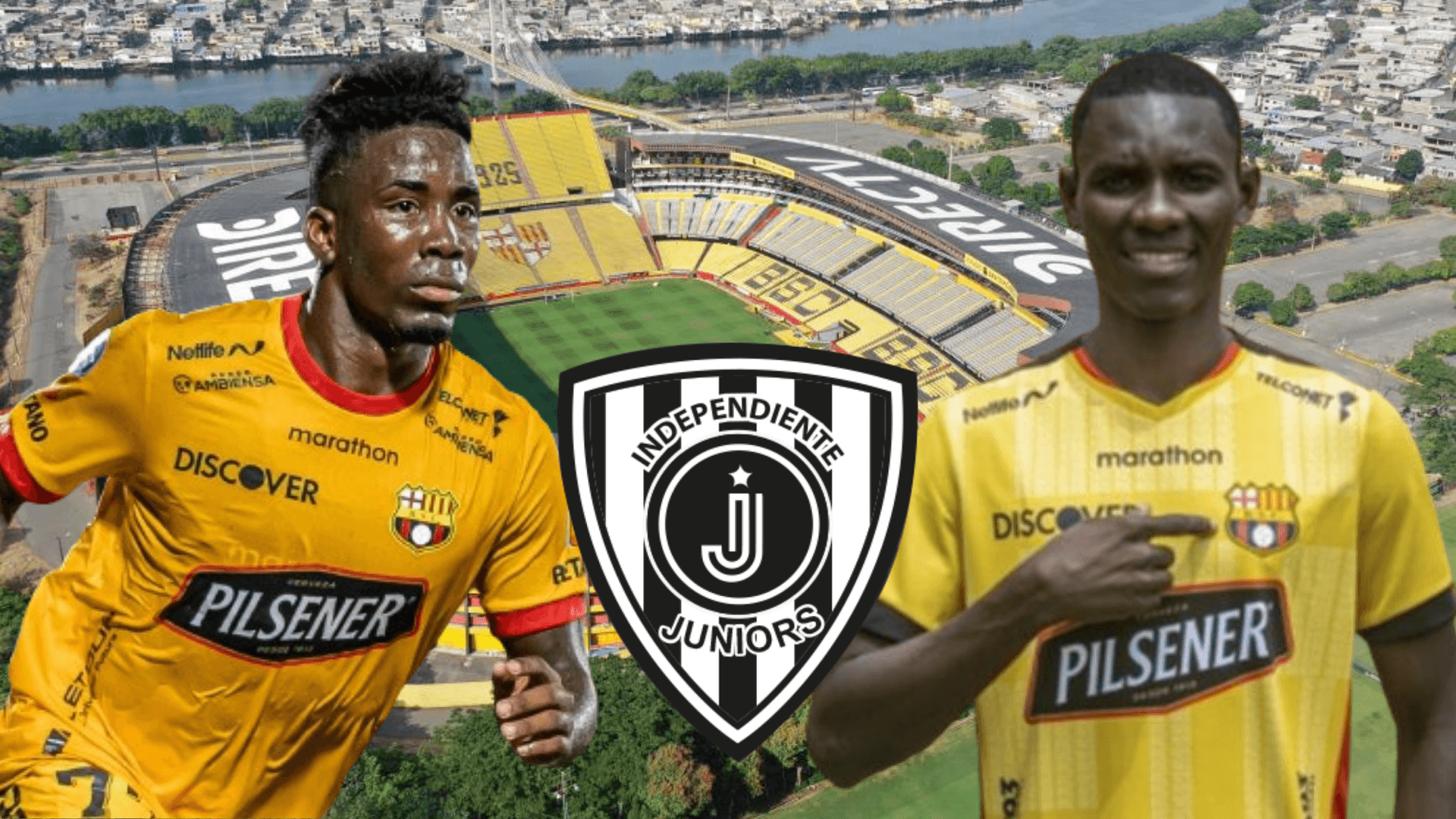 Adonis Preciado y Janner Corozo (Foto tomada de: Barcelona SC/API/Wikipedia)