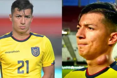 Alan Franco volvió a generar preocupación en la Selección Ecuatoriana por su ganglionar en el cuello