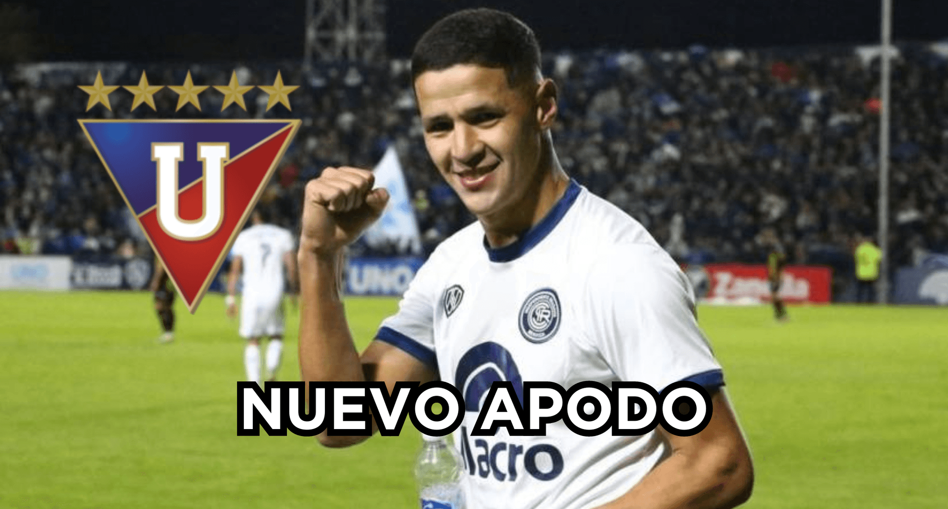 Alex Arce con la camiseta de Independiente Rivadavia.