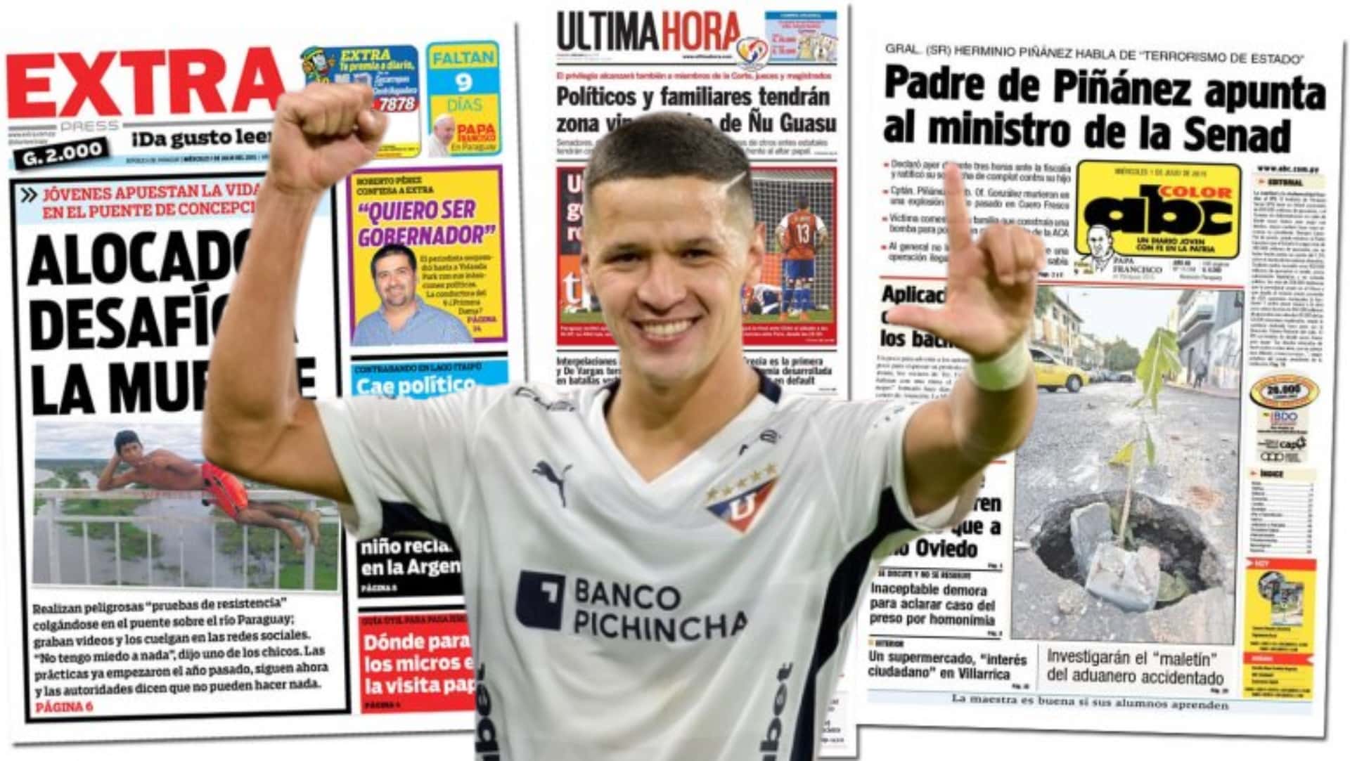 Alex Arce jugador de Liga de Quito