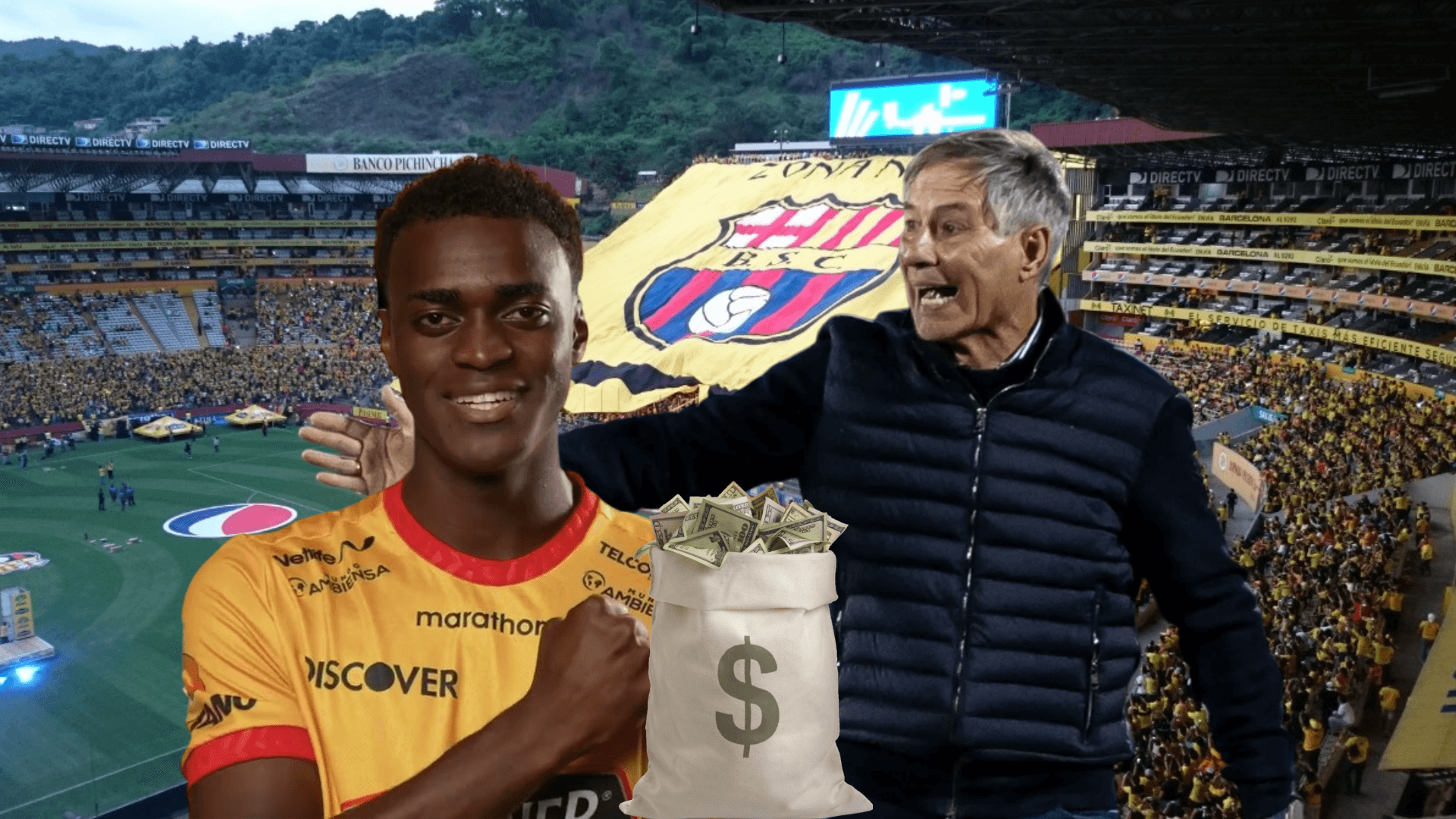 Alex Rangel, Ariel Holan. Foto tomada de: Barcelona SC