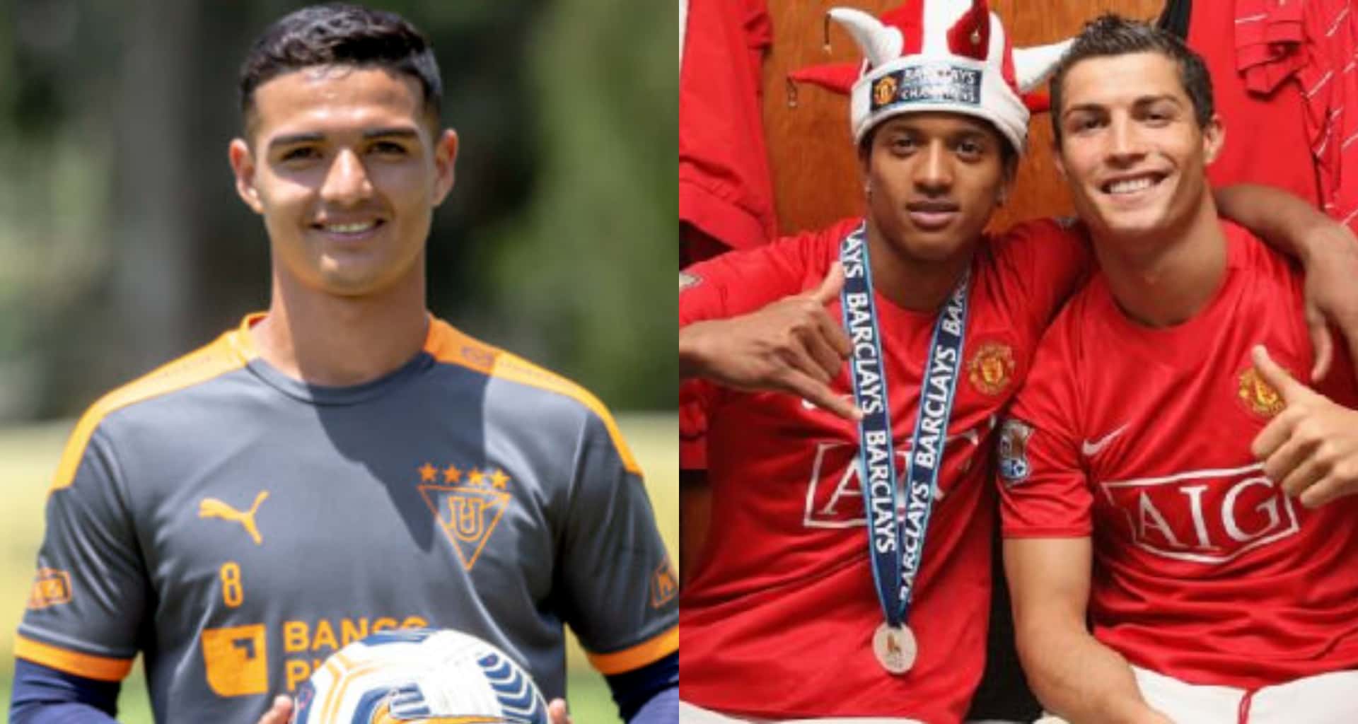 Alexander Alvarado compartió camerino con Nani, quien estuvo en el Manchester United