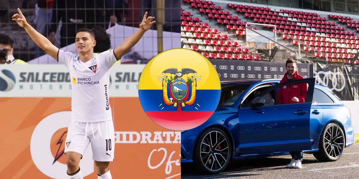 Alexander Alvarado posee un auto de 35 mil, mientras este ecuatoriano se compró uno igual al de Messi