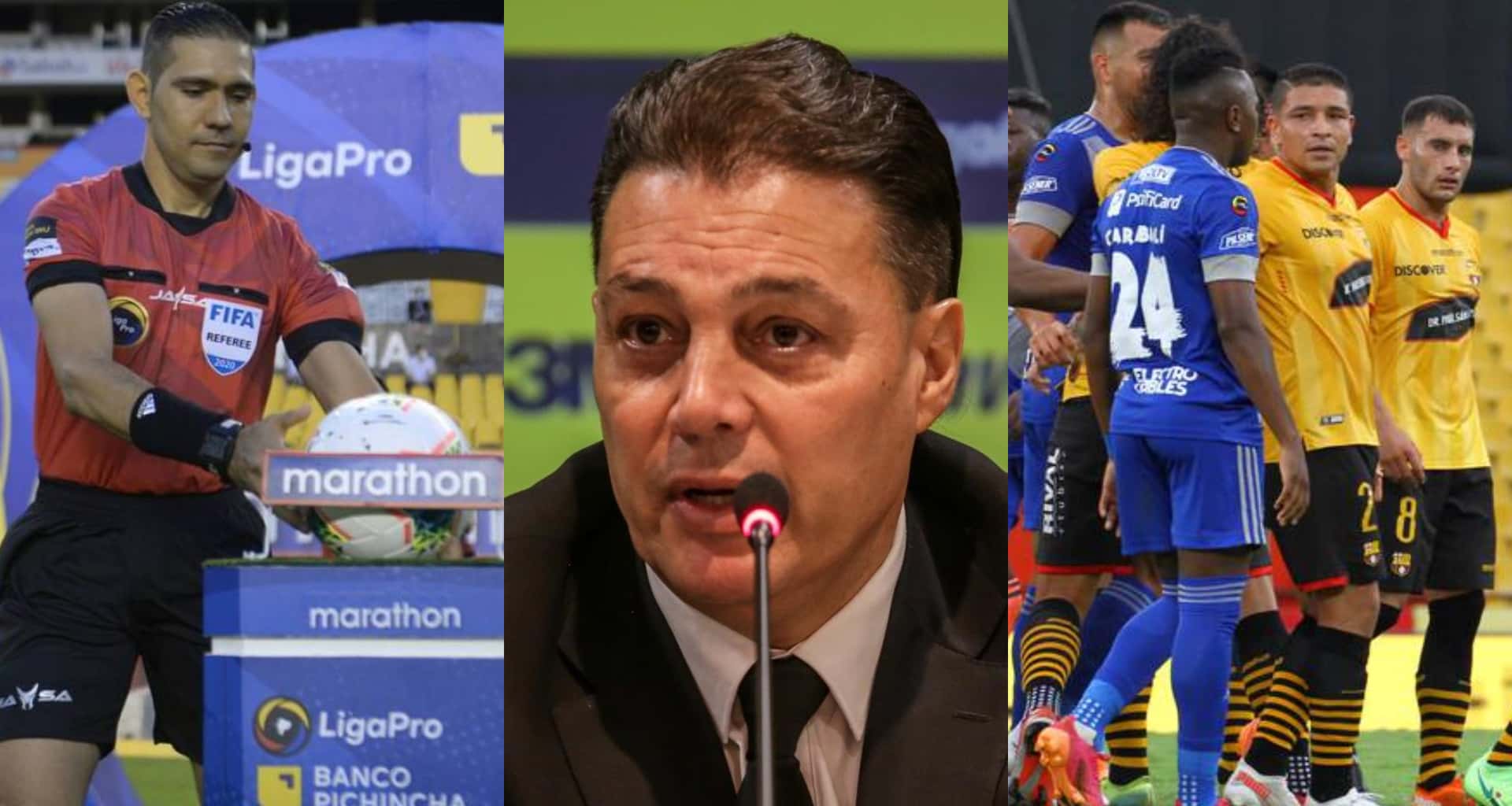 Alfaro Moreno no se quedó de brazos cruzados luego del polémico arbitraje del Barcelona SC ante Emelec