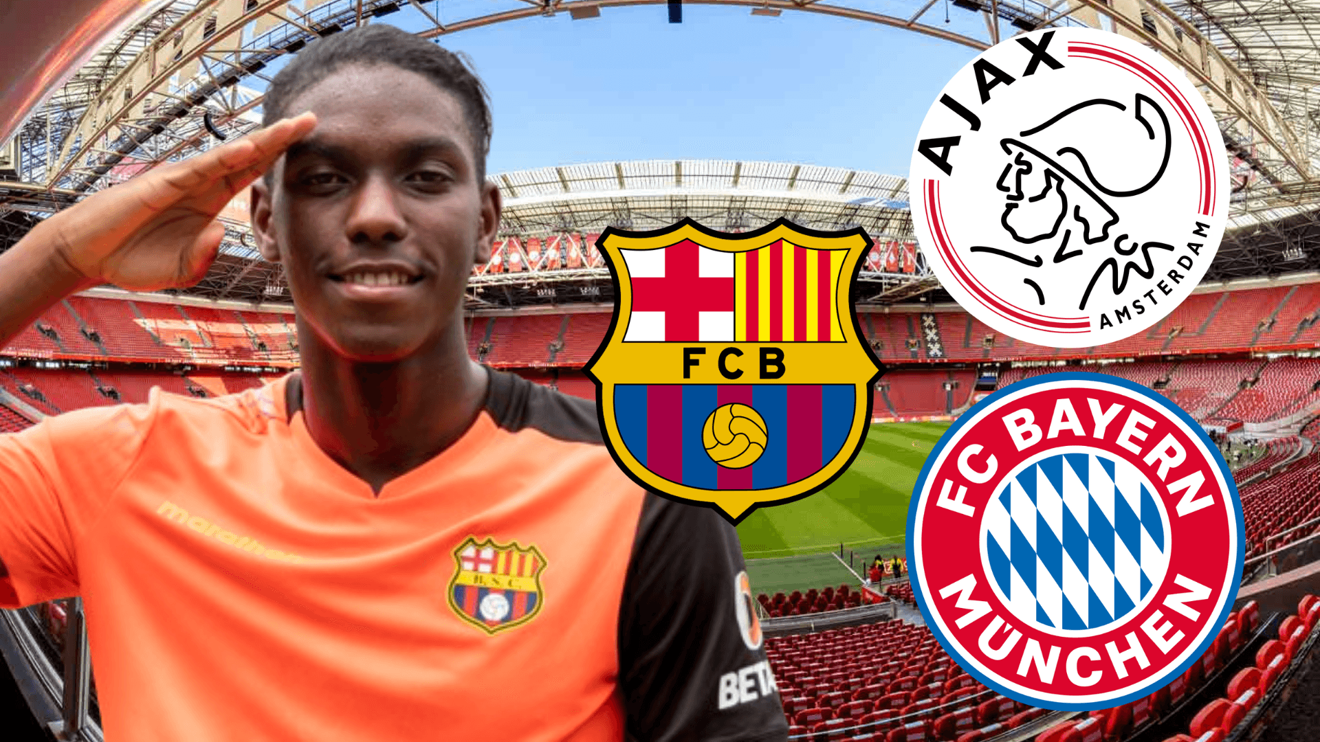 Allen Obando en el Johan Cruyff Arena (Foto tomada de: Ajax/Armando Prado/Wikipedia)