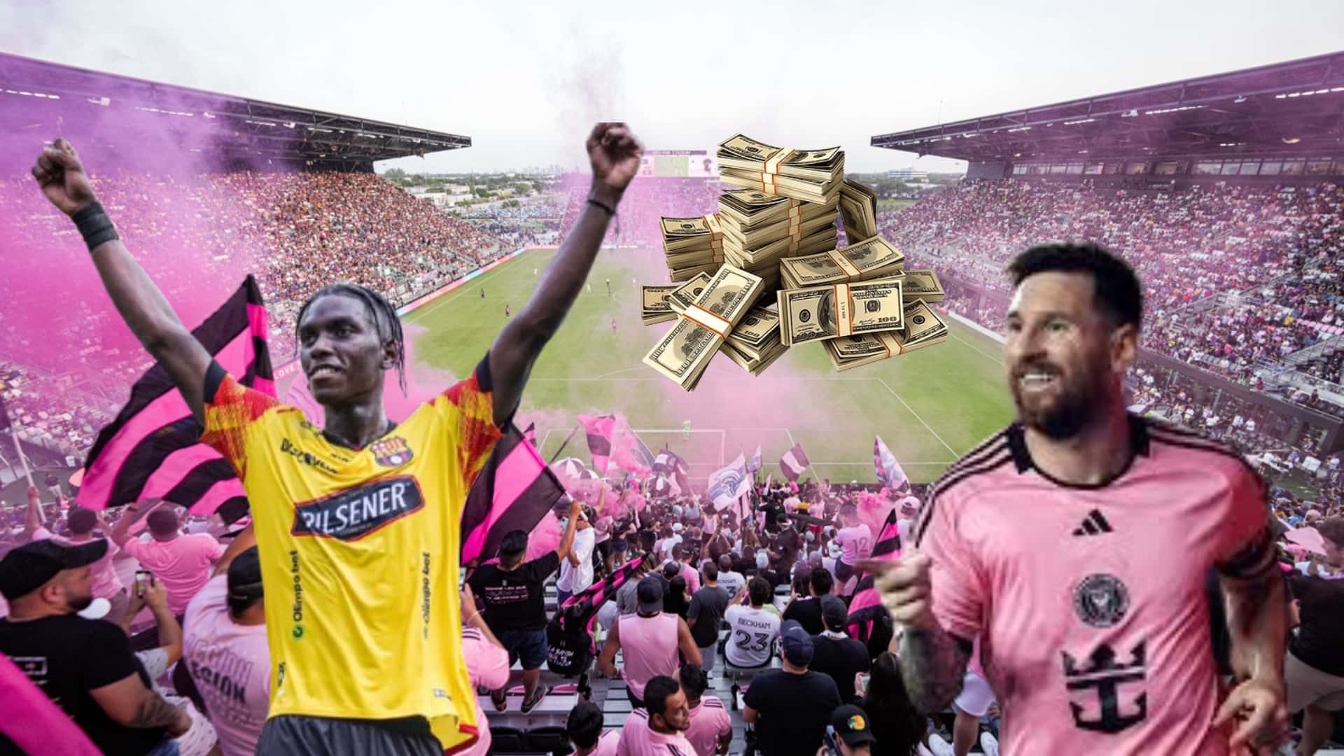 Allen Obando y Lionel Messi / Foto de; El Futbolero Ecuador