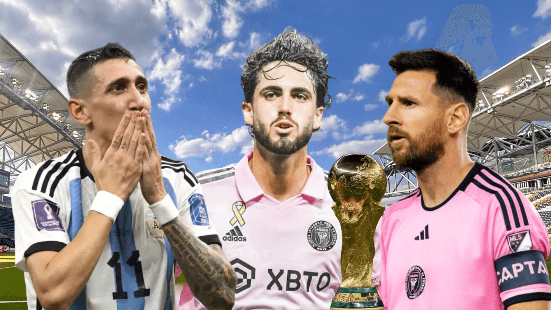 Ángel Di María, Lionel Messi, Leonardo Campana. Foto tomada de: Area Chica/MLS