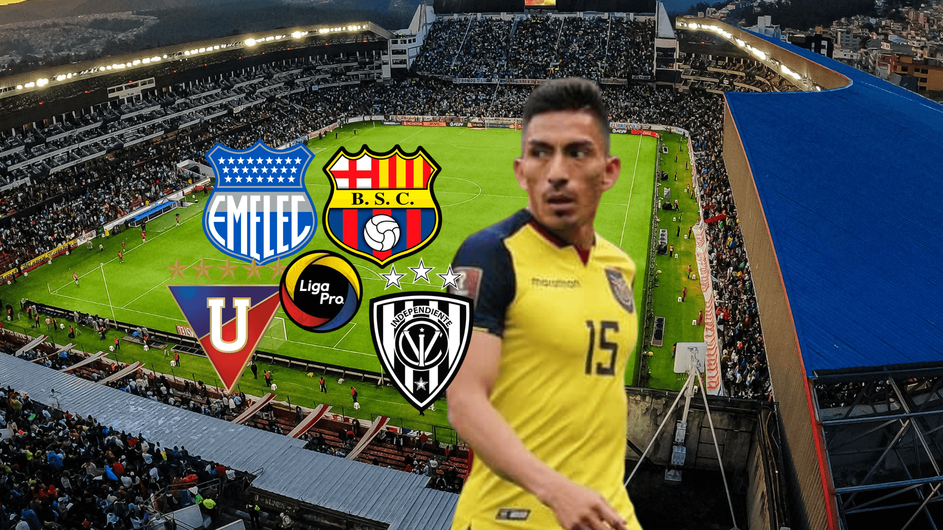 Ángel Mena atento, equipos de Ecuador. Foto tomada de: La Tri/Pes Logos