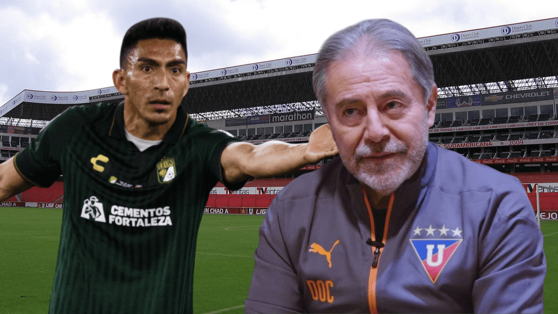 Ángel Mena e Isaac Álvarez (Foto tomada de: Wikipedia/Transfermarkt/Liga de Quito)