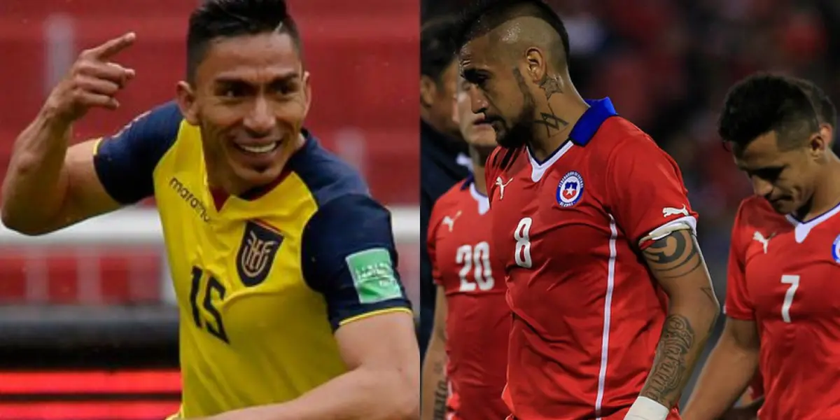Ángel Mena volvió a lucir en la Selección Ecuatoriana, en la victoria contra Chile 0 a 2. Tuvo una jugada picando el balón como se veía a Lionel Messi en el FC Barcelona