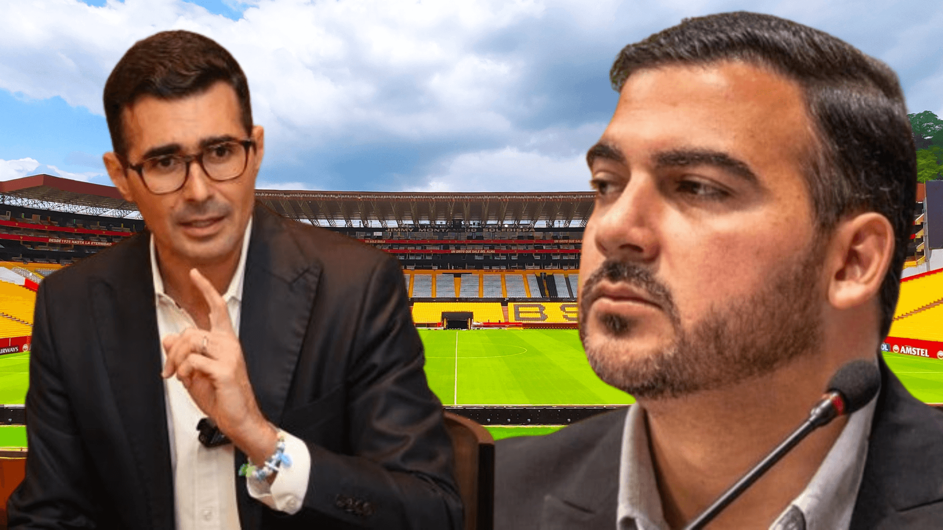 Antonio Álvarez le da con todo a Andrés Guschmer (Foto tomada de: Barcelona SC/Extra/Expreso)