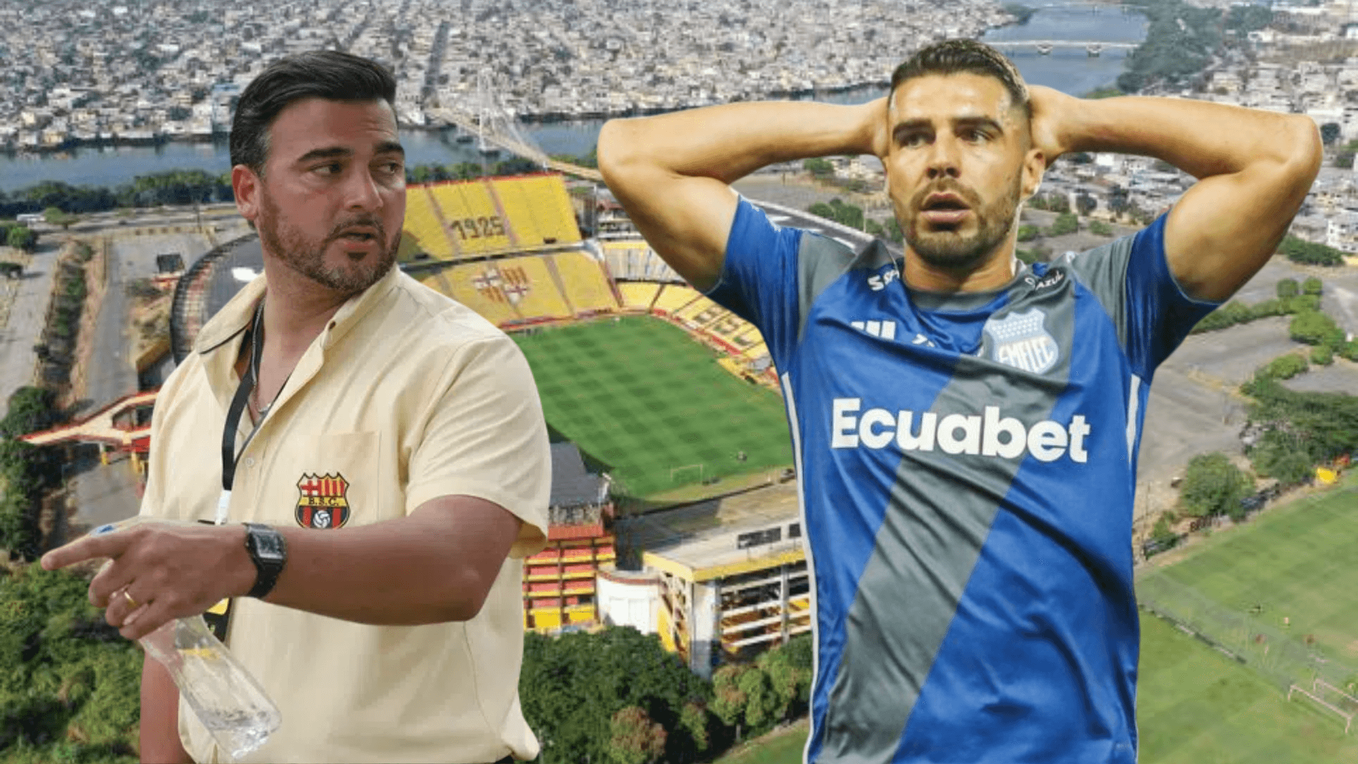 Antonio Álvarez y Alexander González (Foto tomada de: Barcelona SC/API)