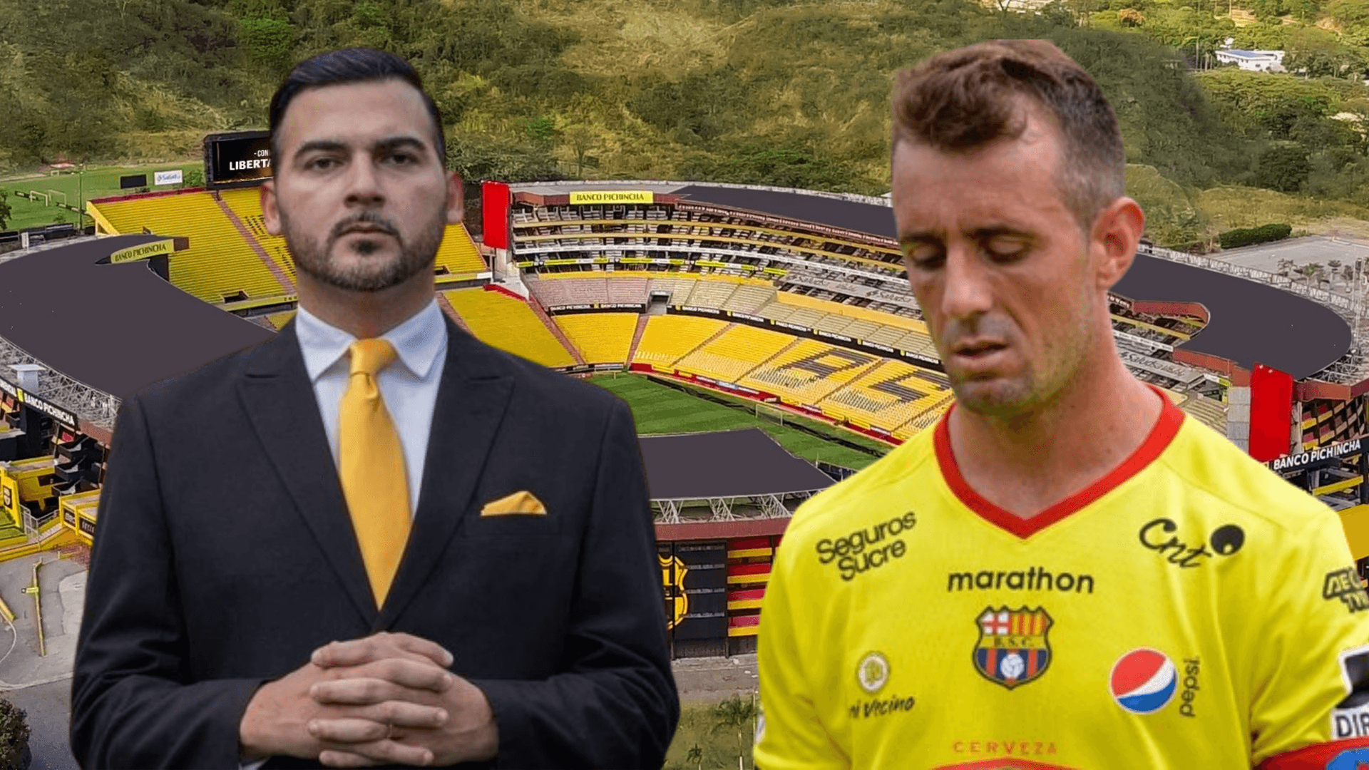 Antonio Álvarez y Damián Díaz (Foto tomada de: Barcelona SC/API)