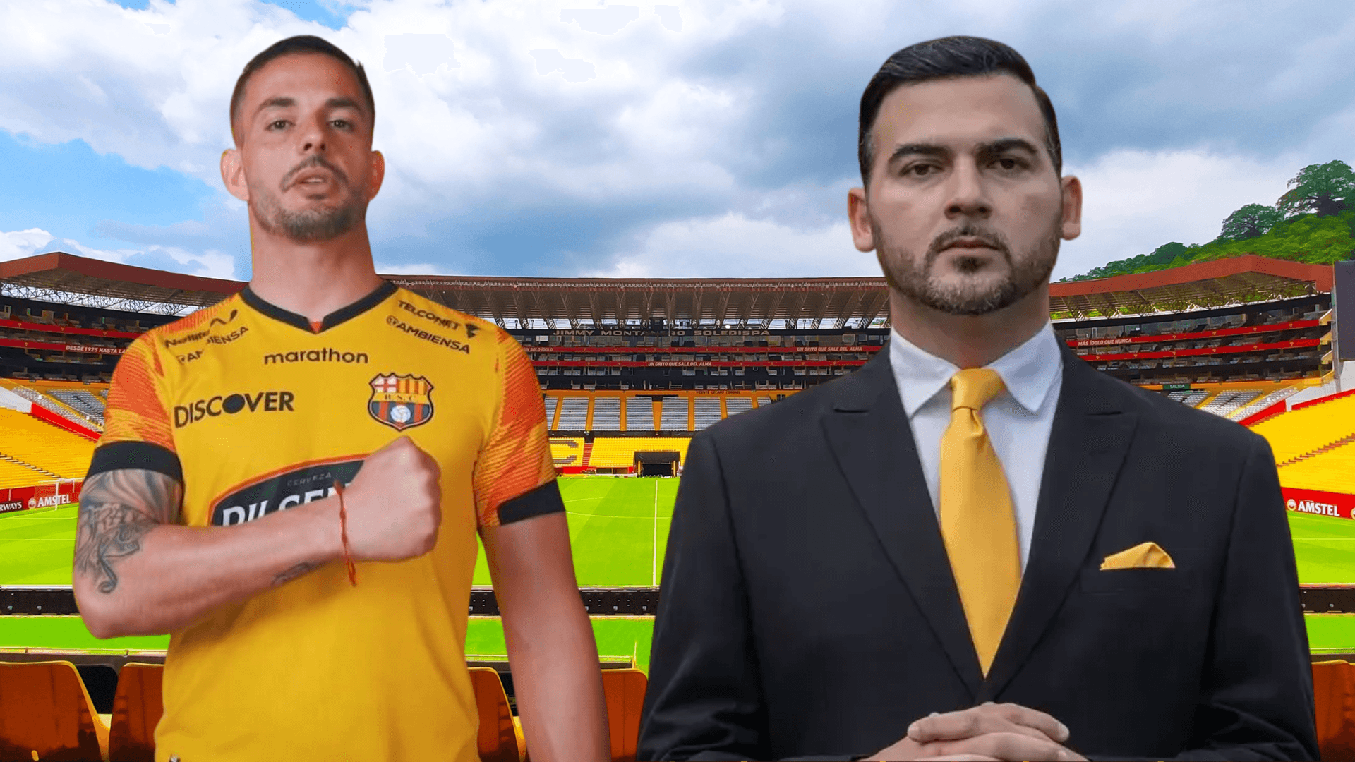 Antonio Álvarez y Octavio Rivero (Foto tomada de: Barcelona SC/API)