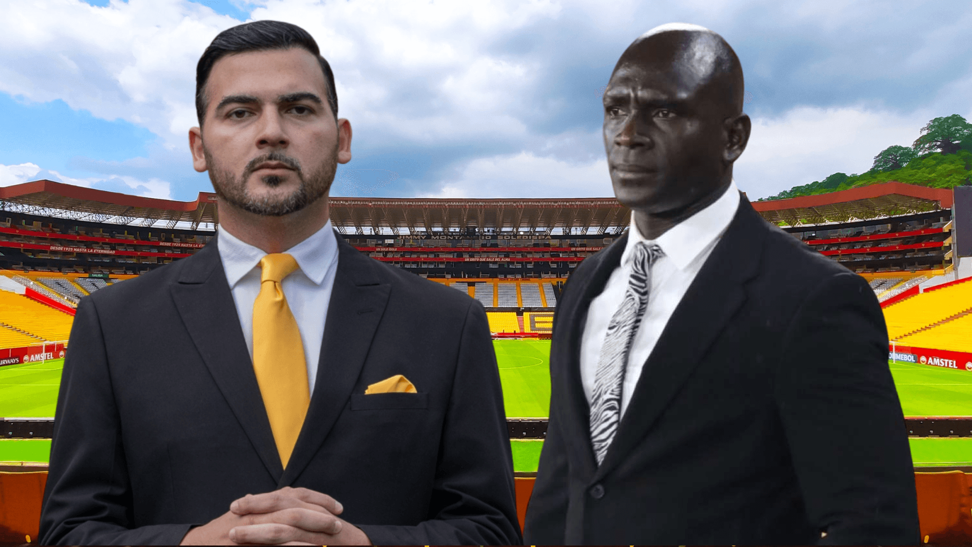 Antonio Álvarez y Segundo Alejandro Castillo (Foto tomada de: Barcelona SC/API)