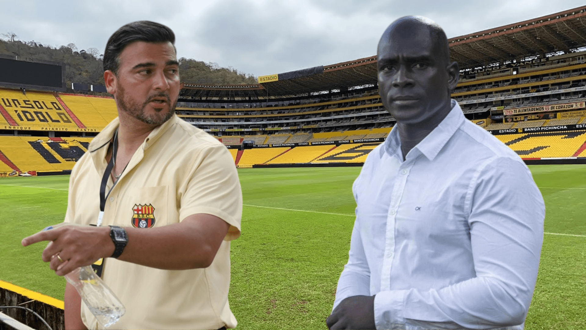 Antonio Álvarez y Segundo Alejandro Castillo (Foto tomada de: Barcelona SC/API)