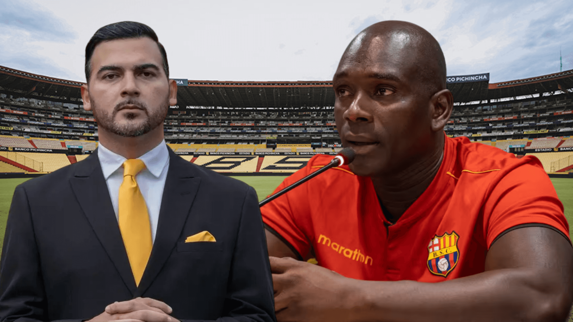 Antonio Álvarez y Segundo Alejandro Castillo (Foto tomada de: Municipio de Guayaquil/Barcelona SC/API)