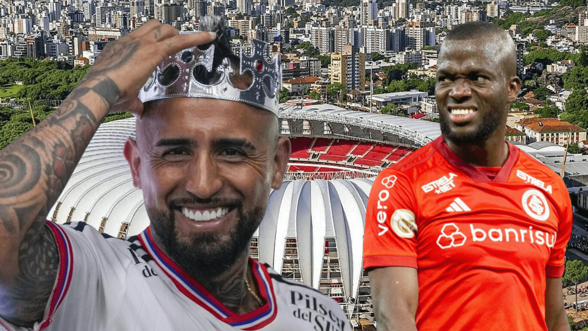 Arturo Vidal y Enner Valencia (Foto tomada de: Internacional/Transfermarkt/Colo Colo)