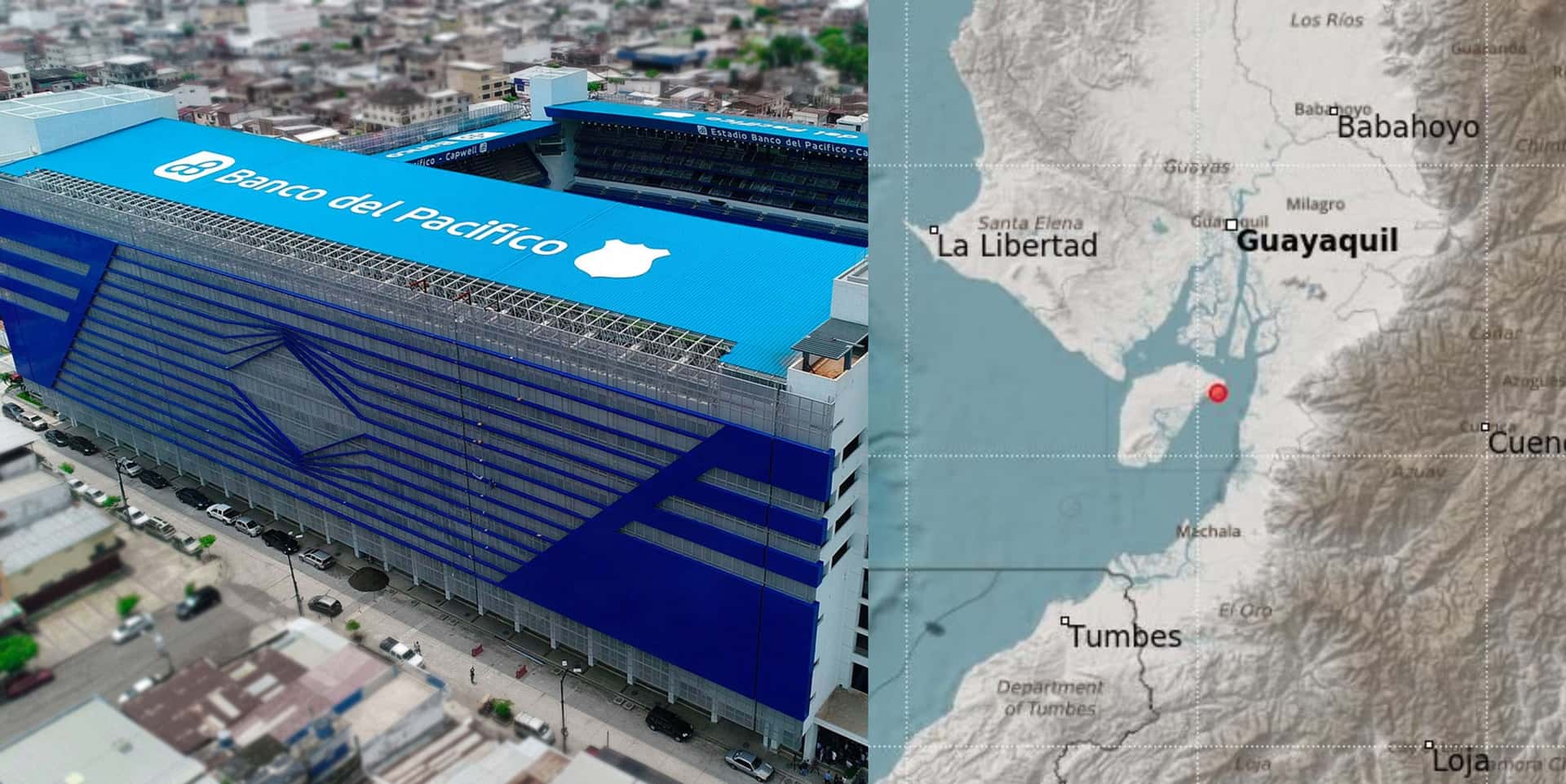 Así quedó el escenario deportivo del Club Sport Emelec
