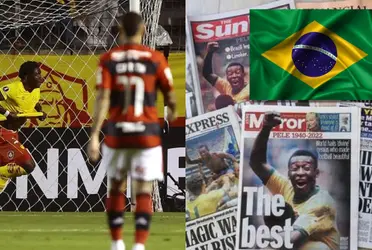 Aucas le ganó a Flamengo y la prensa brasileña intentó tapar el bochorno que le dieron la vuelta al marcado en Libertadores
