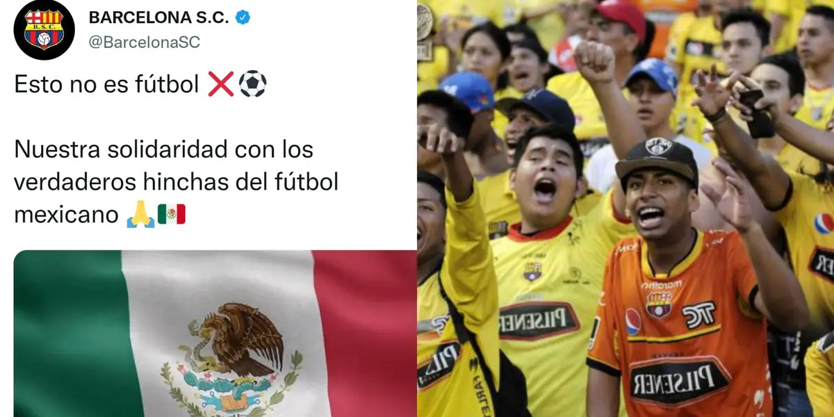 Barcelona envió un mensaje de solidaridad a los afectados del problema en México, pero los aficionados fueron claros en las redes sociales