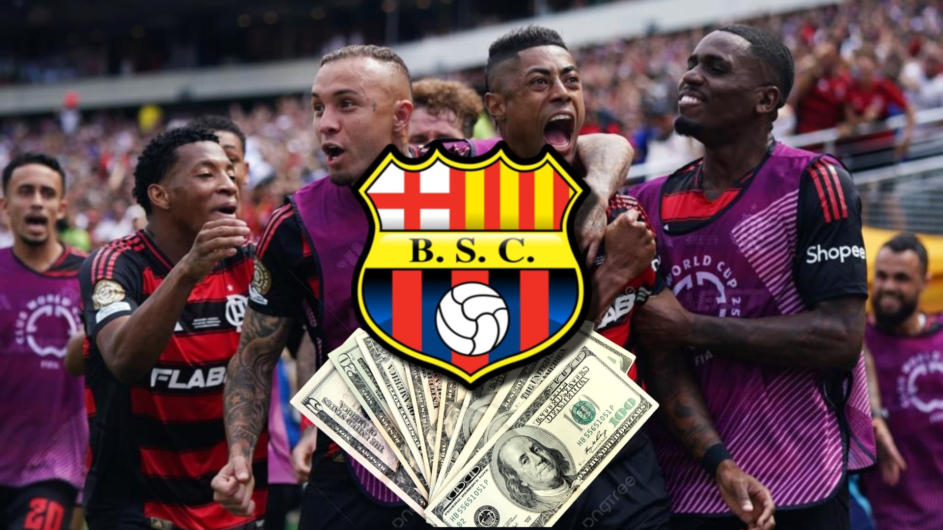 Barcelona SC-Flamengo / Foto: ESPN