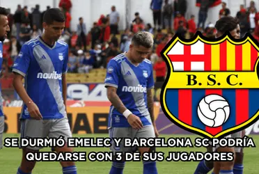 Barcelona SC iría por 3 jugadores de Emelec