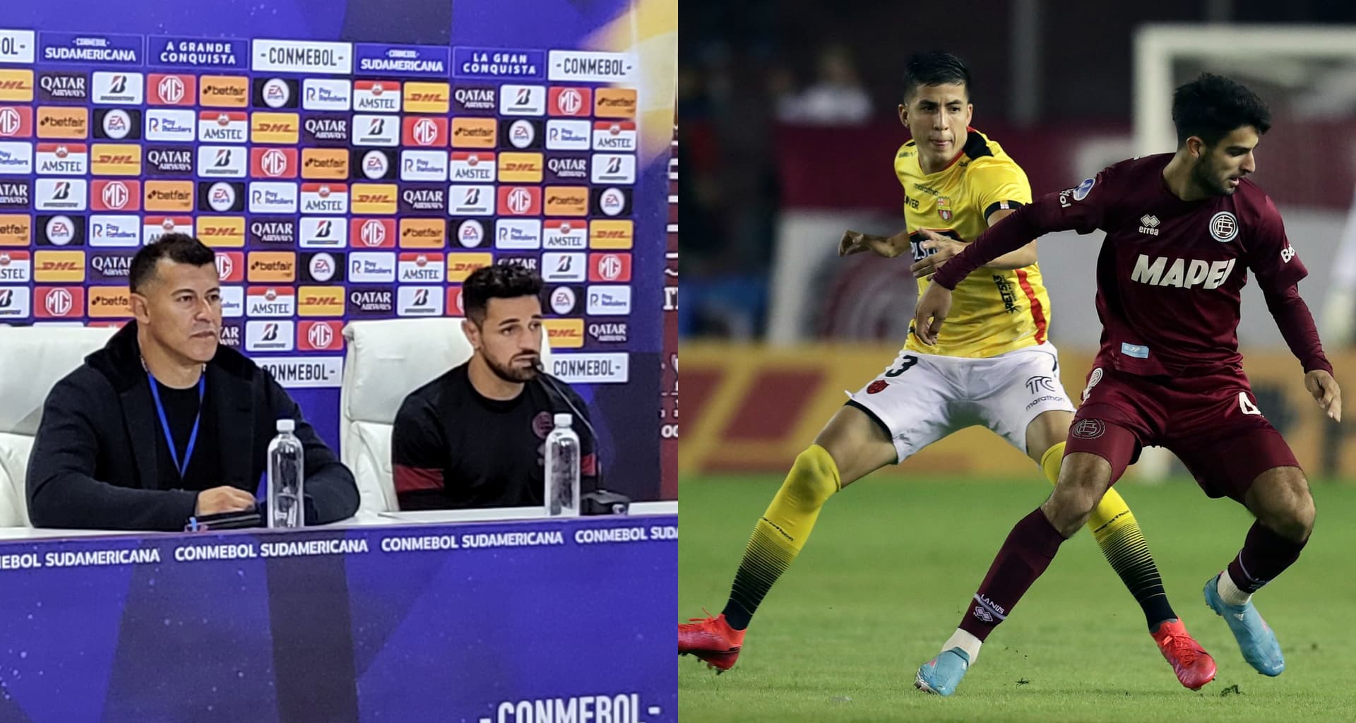 Barcelona SC perdió ante Lanús con decisiones polémicas del referí que afectaron en el resultado y el DT del cuadro argentino habló