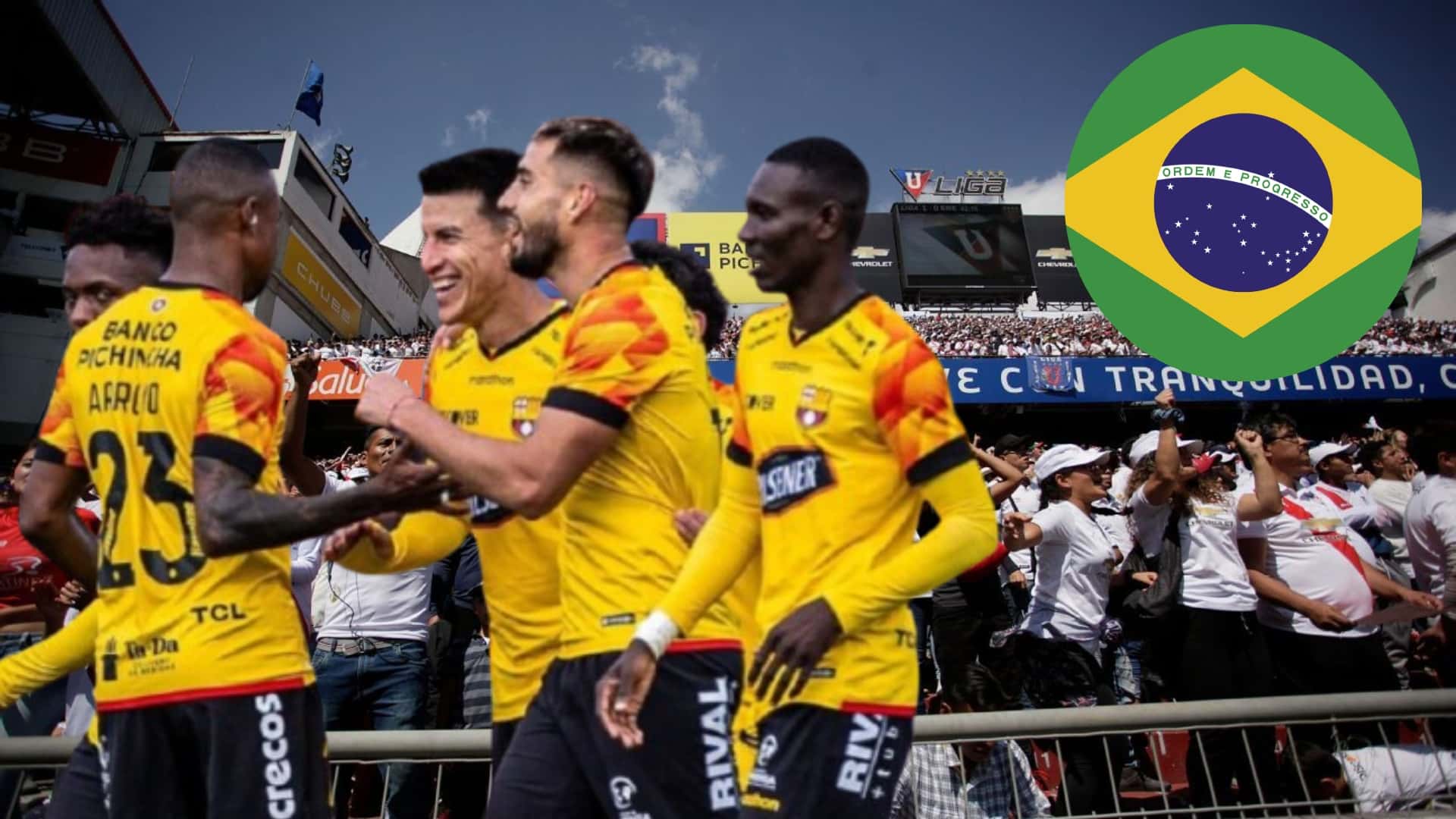 Barcelona SC y bandera de Brasil / Foto de: El Futbolero Ecuador