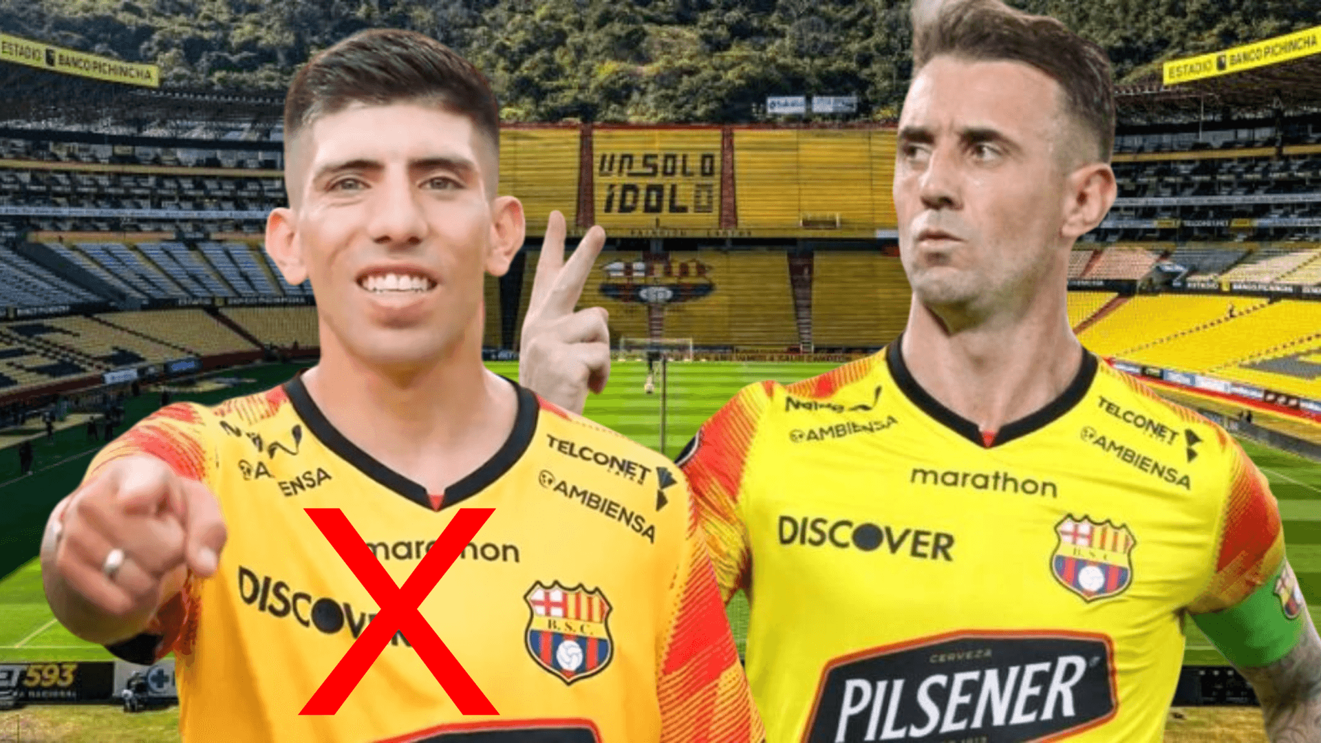 Braian Oyola y Damián Díaz (Foto tomada de: Barcelona SC/API/Wikipedia)