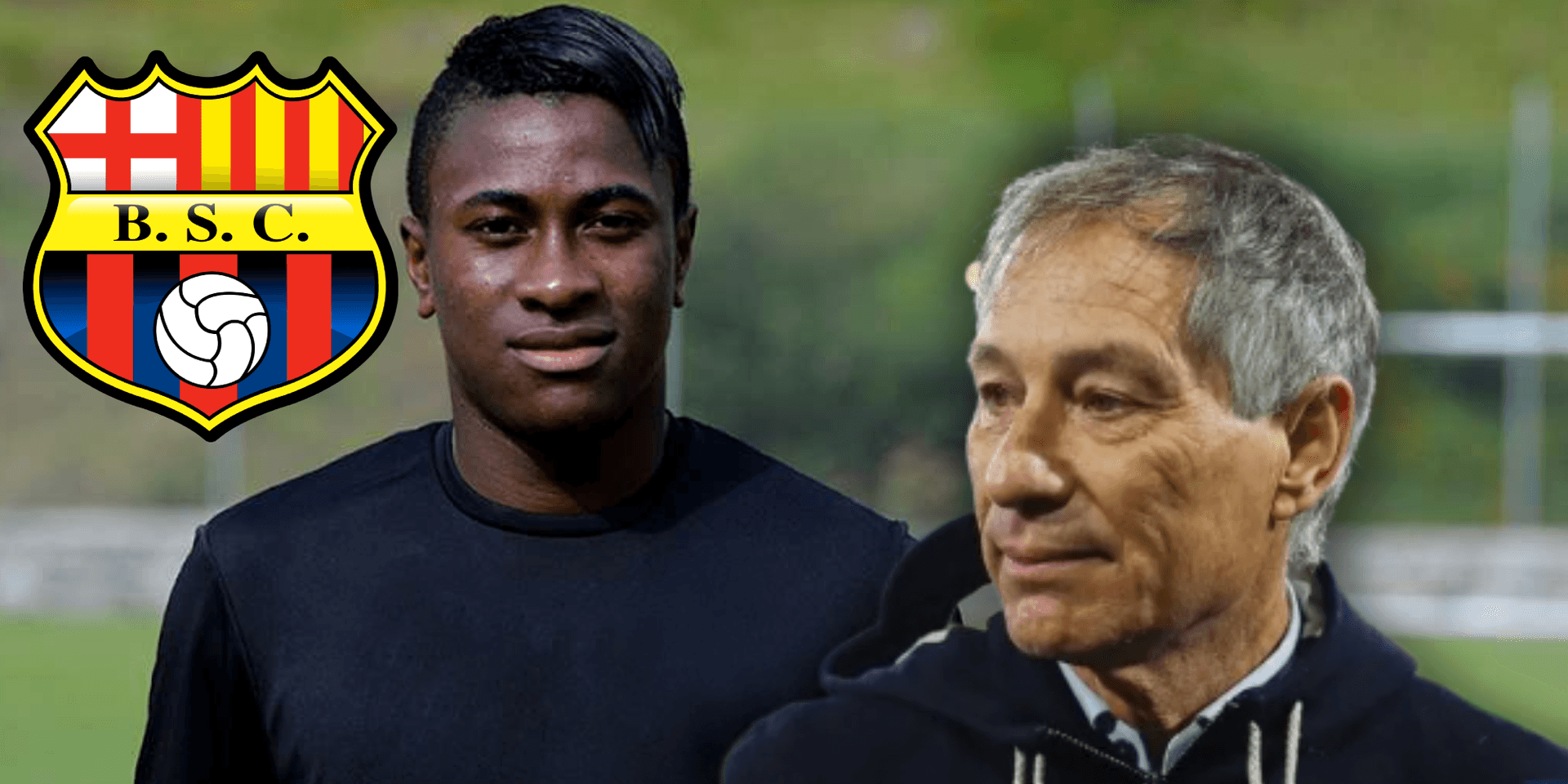 Bryan Carabalí de fondo y Ariel Holan (Fuente: Diario El Norte / TyC Sports)