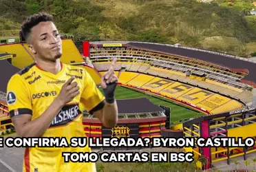 Byron Castillo estuvo presente en el compromiso de Barcelona SC