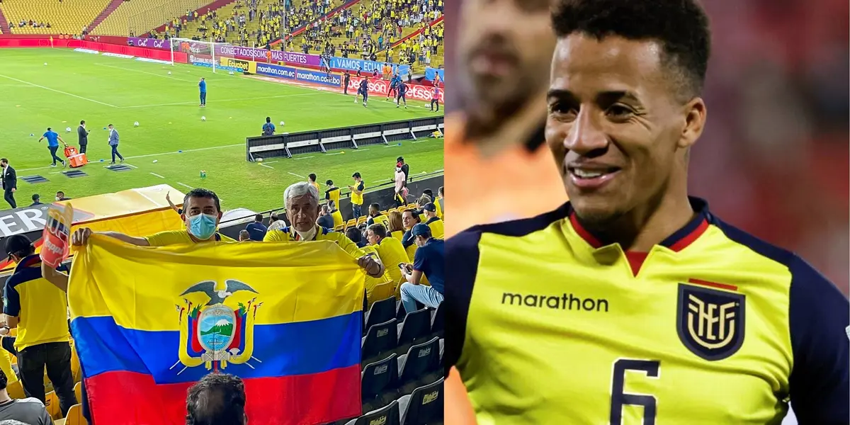 Byron Castillo fue ovacionado en el partido frente a Ecuador