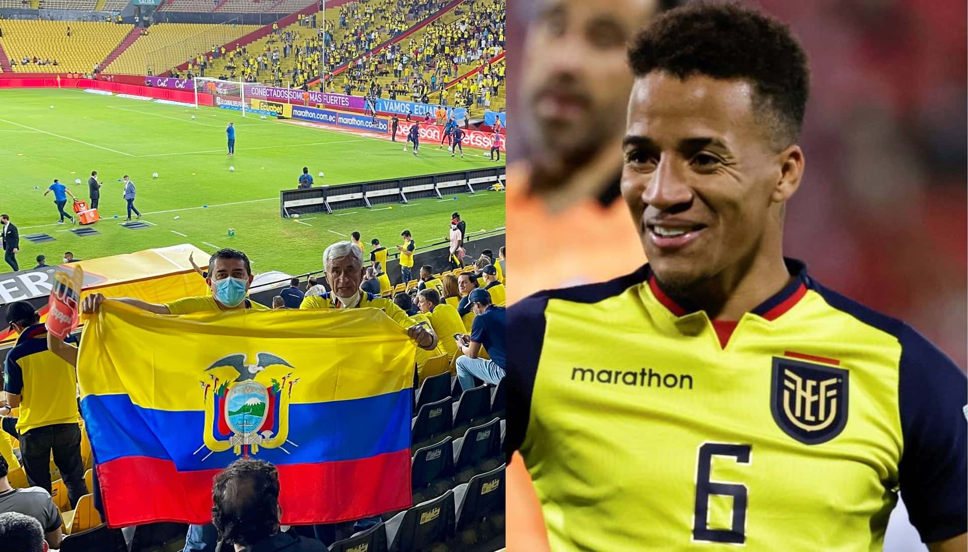 Byron Castillo fue ovacionado en el partido frente a Ecuador