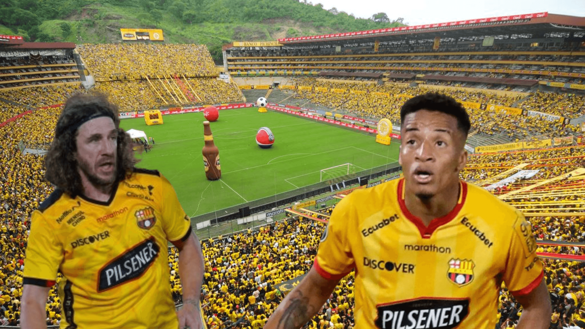 Carles Puyol y Byron Castillo / Foto de: El Futbolero Ecuador