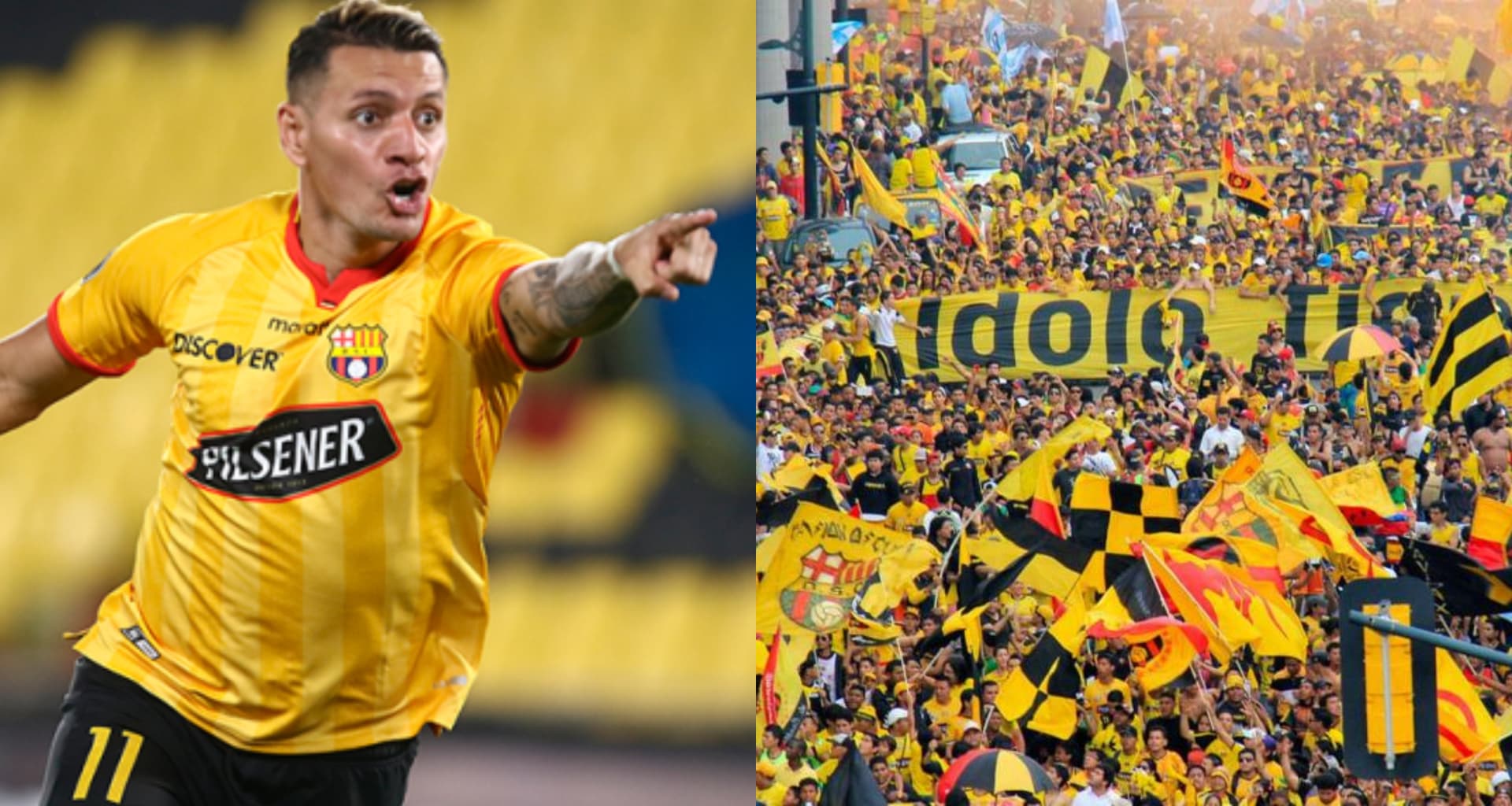 Carlos Garcés está con el santo de espaldas en Barcelona SC y piden su salida los hinchas