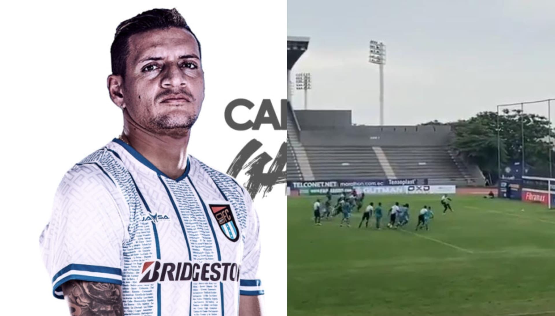 Carlos Garcés tuvo su primer error en una práctica de 9 de Octubre