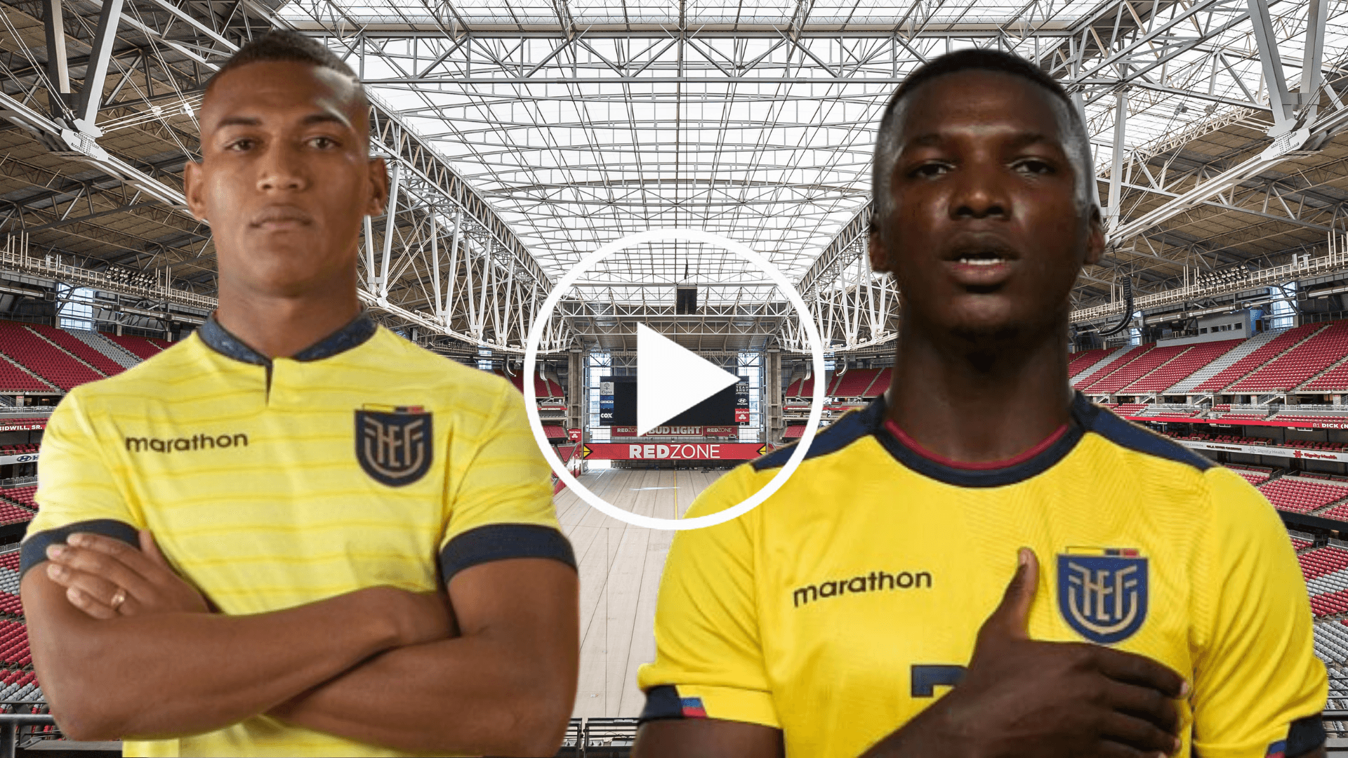 Carlos Gruzo y Moisés Caicedo (Foto tomada de: State Farm Stadium/Moisés Caicedo/Carlos Grueo)