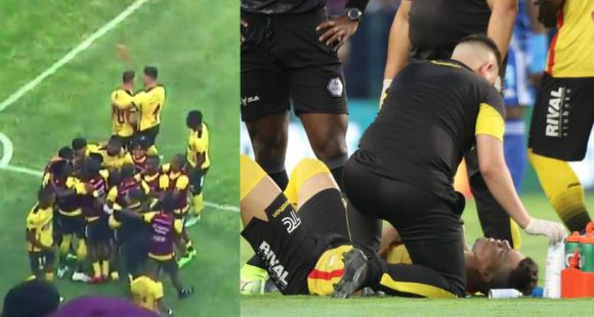 Carlos Rodríguez recibió un impacto con objeto contundente y así salió del estadio Capwell