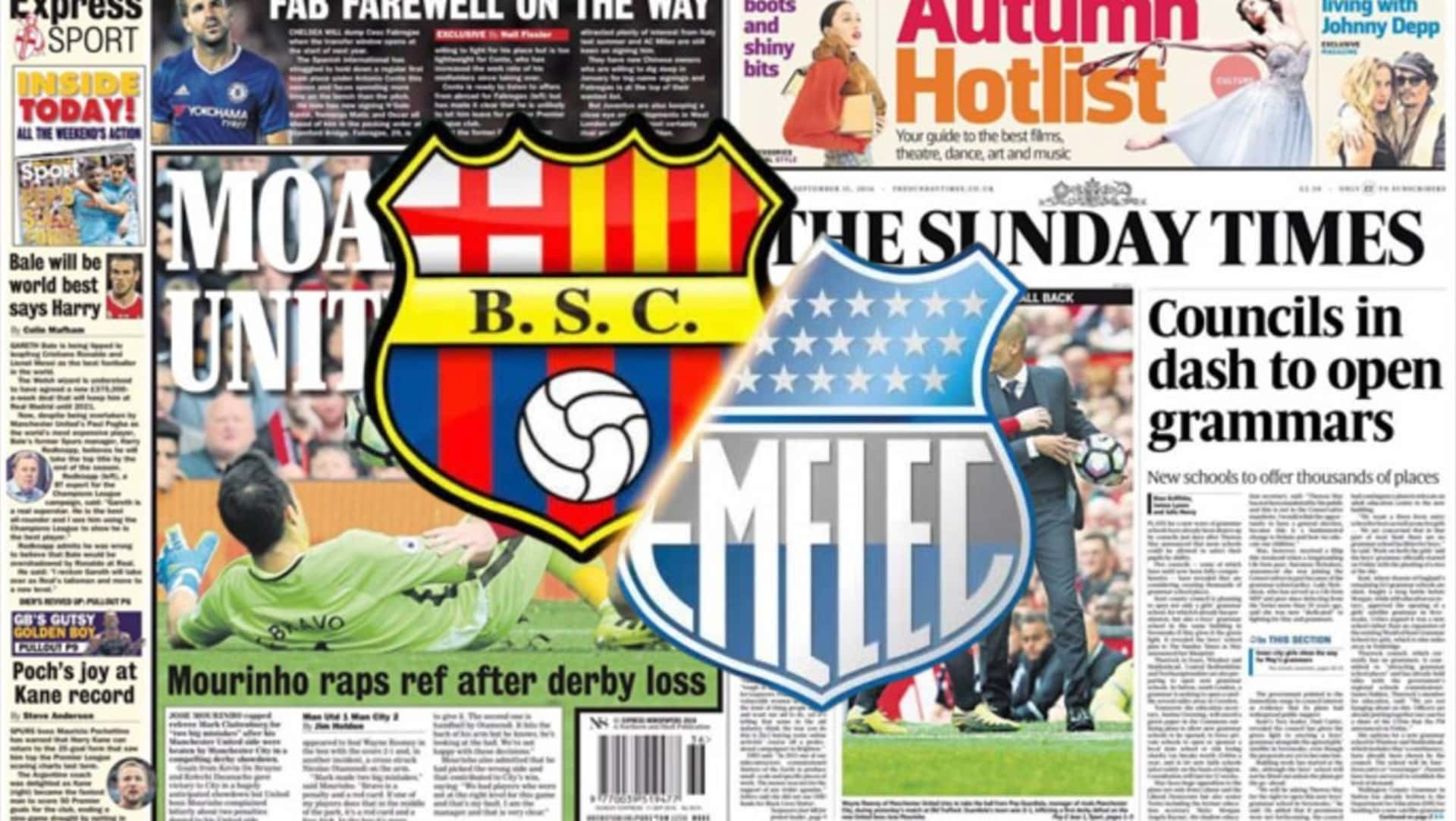 Clásico del Astillero y la prensa inglesa
