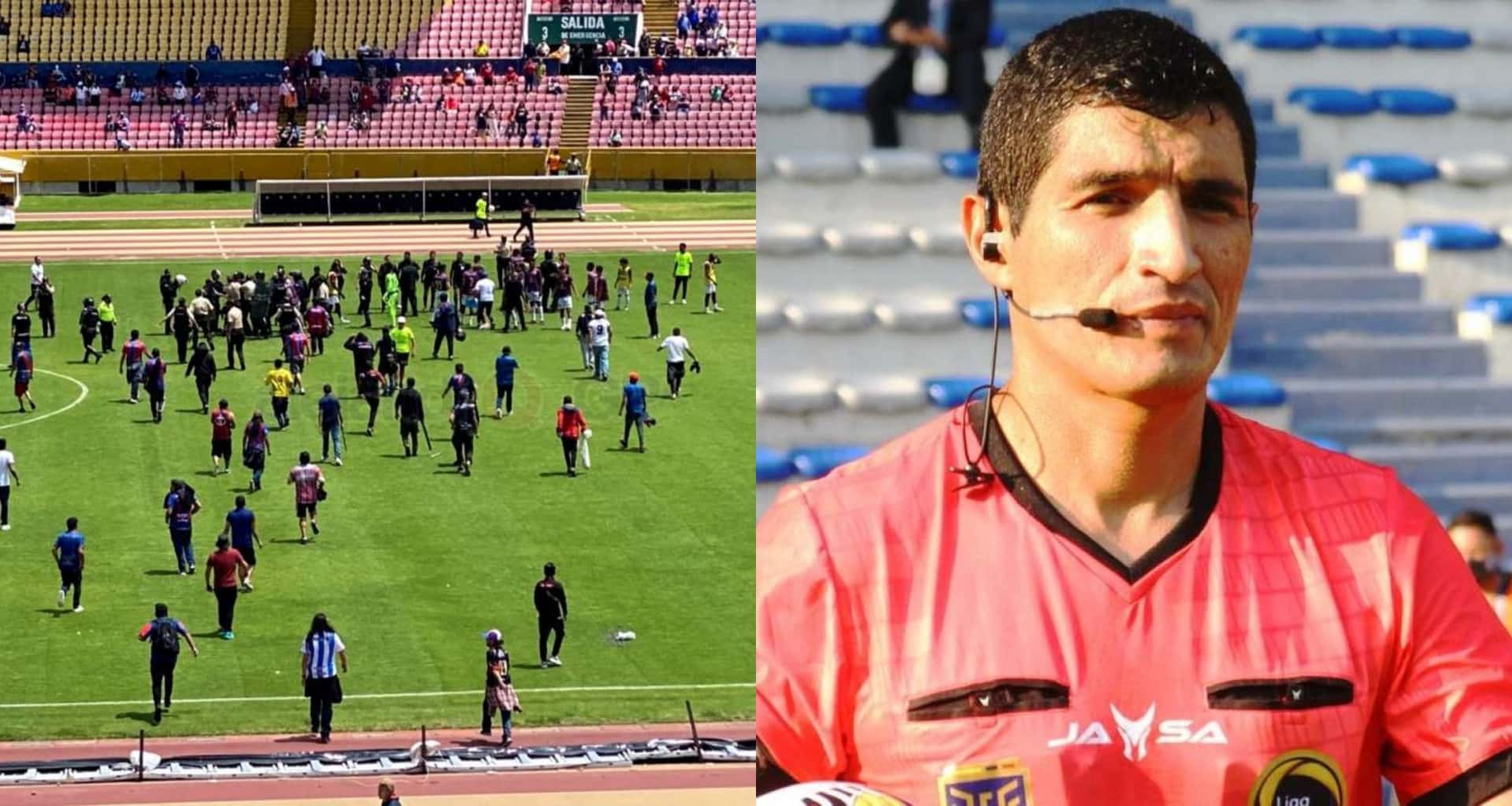 Comisión disciplinaria de AFNA sesiona para dictaminar el castigo para Deportivo Quito, tras las agresiones que hinchas dieron a referís en el Olímpico Atahualpa
