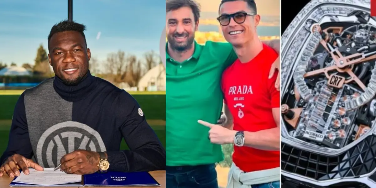 Cristiano Ronaldo presumió su reloj que está valorado en 1 millón de dólares y este tiene Felipe Caicedo