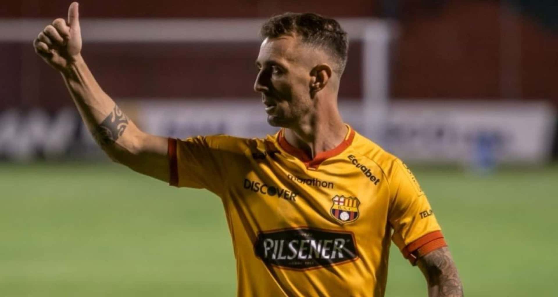 Damián Díaz estuvo aparte en Barcelona SC en los festejos por ganar la etapa