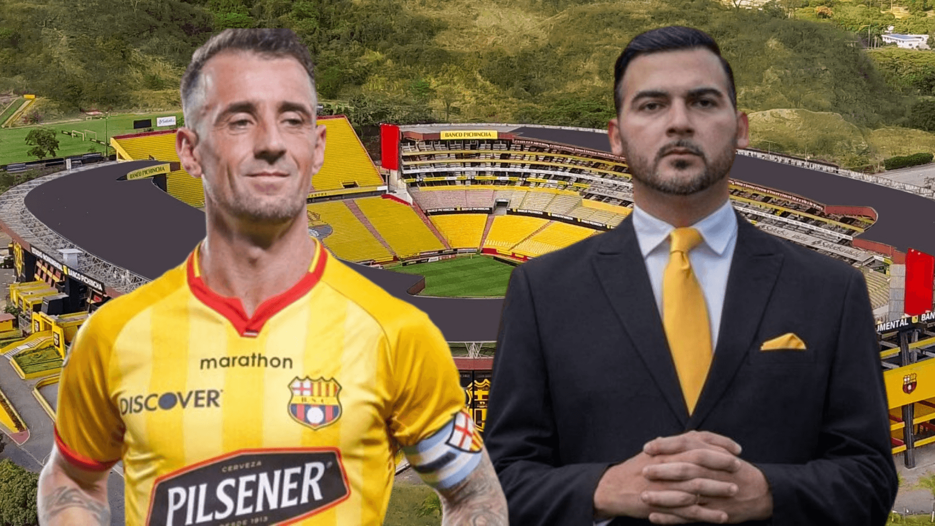 Damián Díaz y Antonio Álvarez (Foto tomada de: Barcelona SC/API)