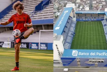 David Luiz junto a Flamengo se preparan para medirse a Barcelona SC por la Copa Libertadores. Hicieron un entrenamiento en el Capwell y quienes reportaron desde el sitio mencionaron que le gustó el estado del gramado