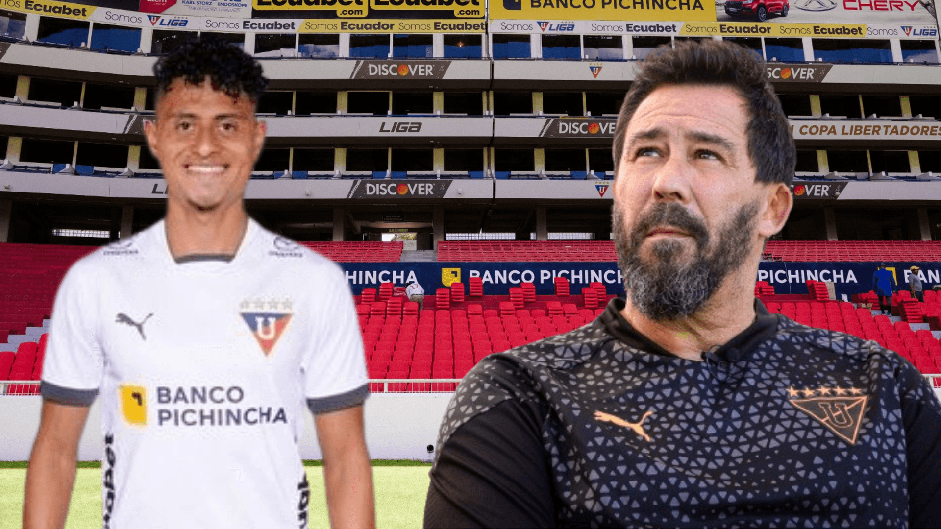 Daykol Romero y Pablo Sánchez (Foto tomada de: Liga de Quito)
