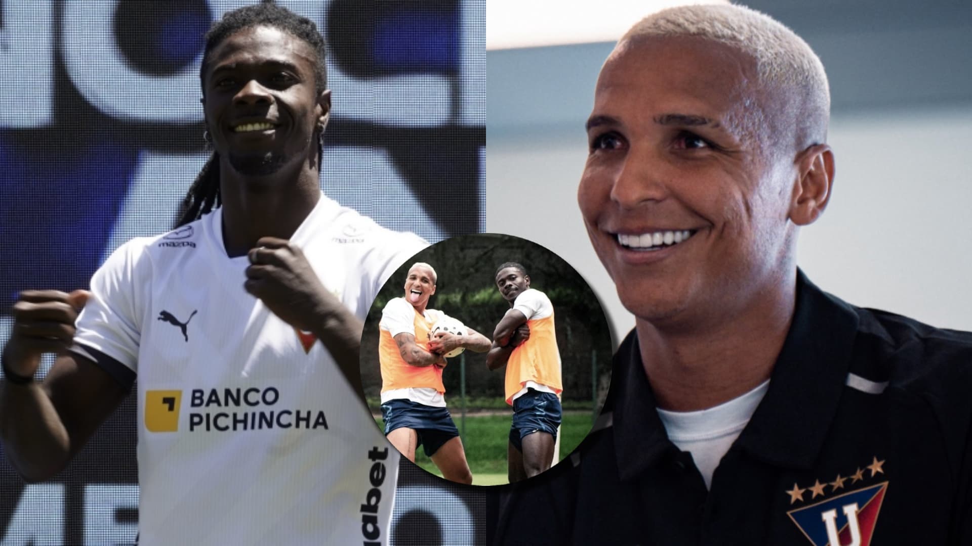 Deyverson y Ricardo Adé han empezado a juntarse en las prácticas de Liga de Quito