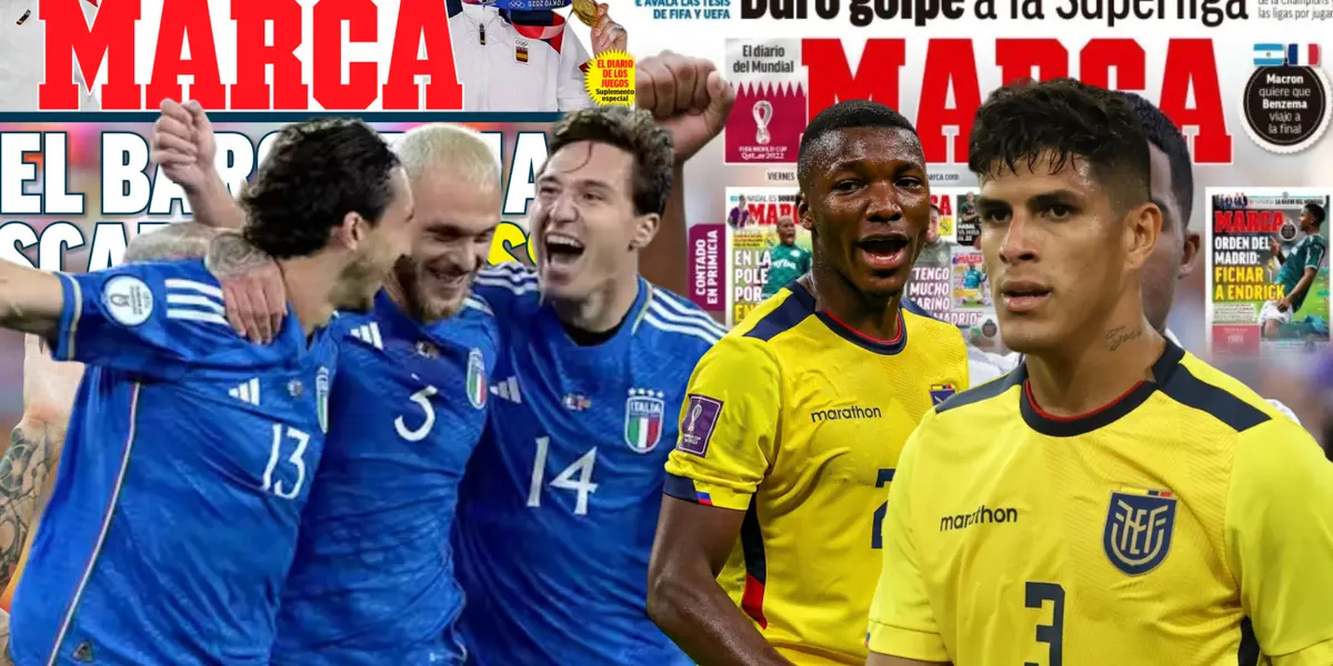 Sal en la herida, lo que recordó Diario Marca del partido Ecuador vs Italia